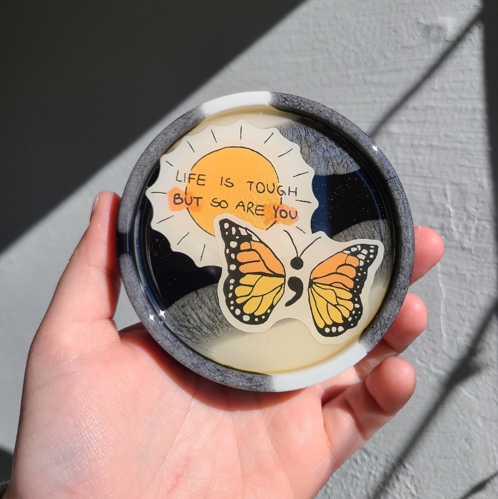 Butterfly/sun Coaster